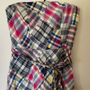 American Eagle Outfitters Strapless Plaid Dress - Multicolor